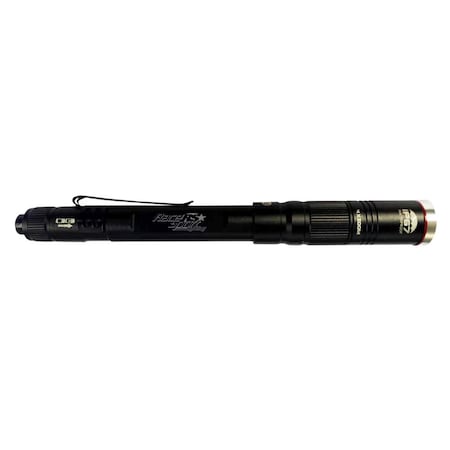 3-Mode Rechargeable LED 350 Lumen Pencil Flashlight With 4x Zoom Projector